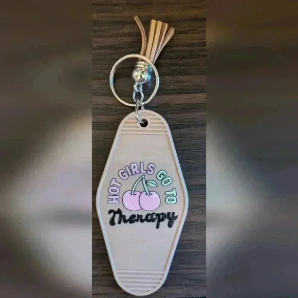 Source Unknown Other - Handmade retro motel keychain hot girls got to therapy. With tassel.